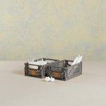 Caixa de armazenamento dobr�vel 25x16,5x10cm kit 2 pe�as ref� 81231 DAY