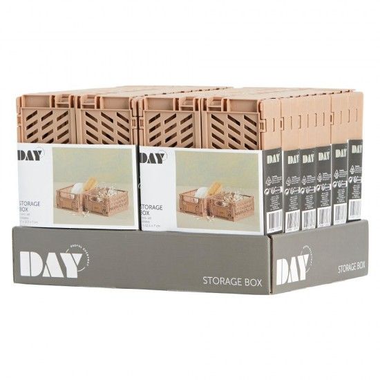 Caixa de armazenamento dobrável 17x12,5x7cm kit 2 peças refª 81229 DAY Caixa de armazenamento dobrável 17x12,5x7cm kit 2 peças refª 81229 DAY