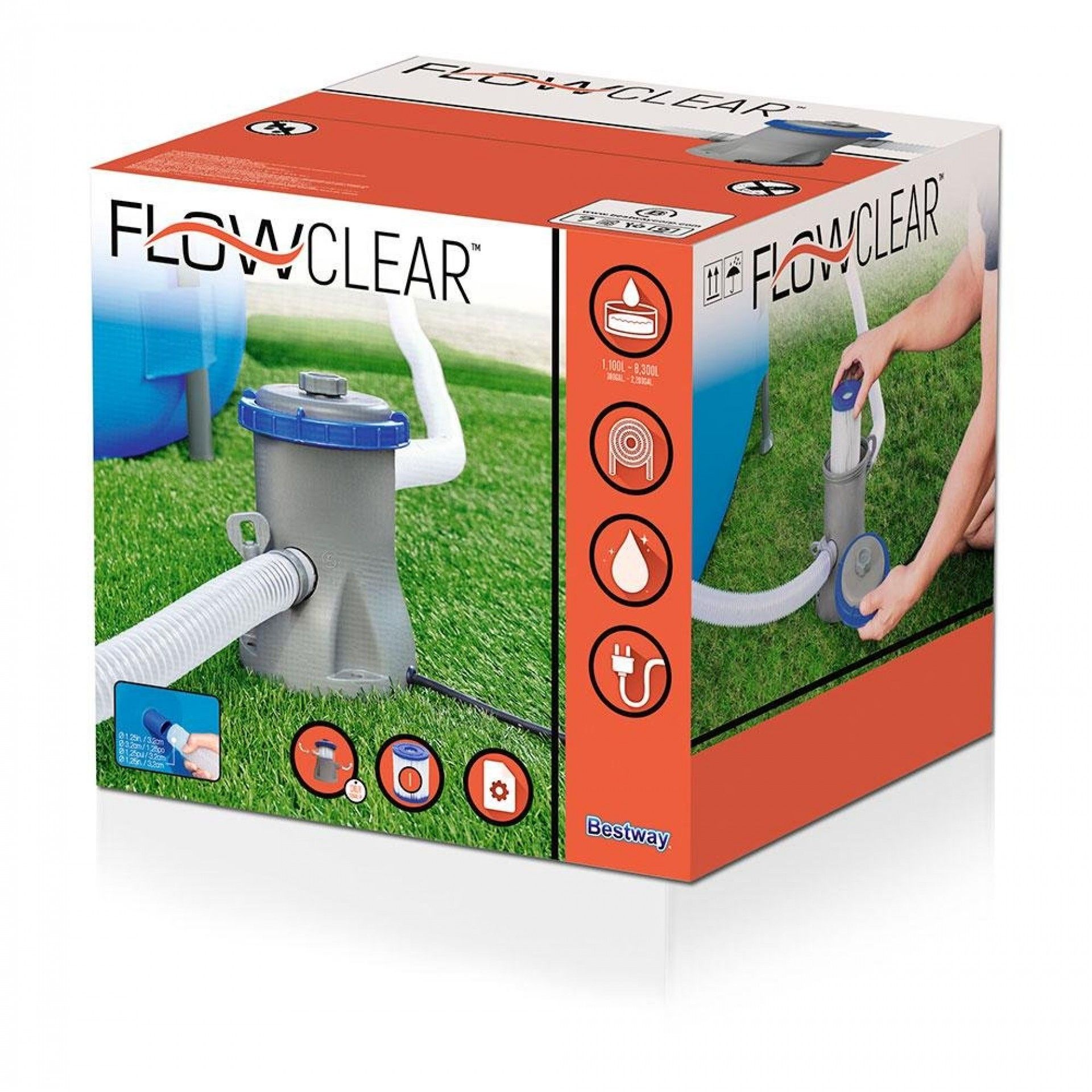 Planta de tratamento de cartucho 1.249 l/h ø25x27cm 58381 refª 81166 BESTWAY