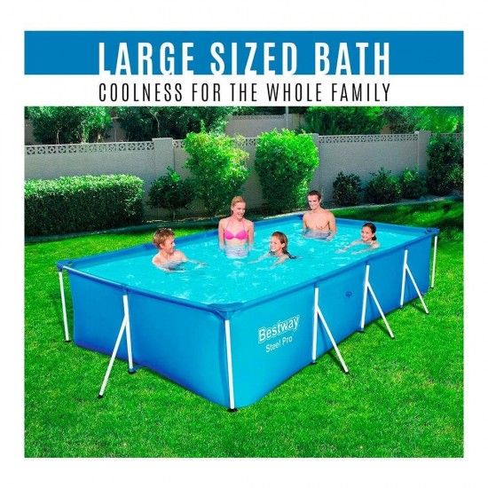 Piscina pool frame 400x211x81cm pvc 56405cb refª 81162 BESTWAY Piscina pool frame 400x211x81cm pvc 56405cb refª 81162 BESTWAY