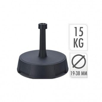 Base chapu-de-sol 15kg cor antracita dimetro 19-38mm ref 81070 NULL
