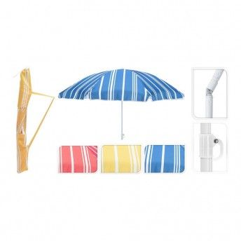 Chapu de praia s riscas 180cm cores sortidas ref 81068 PROBUILDER
