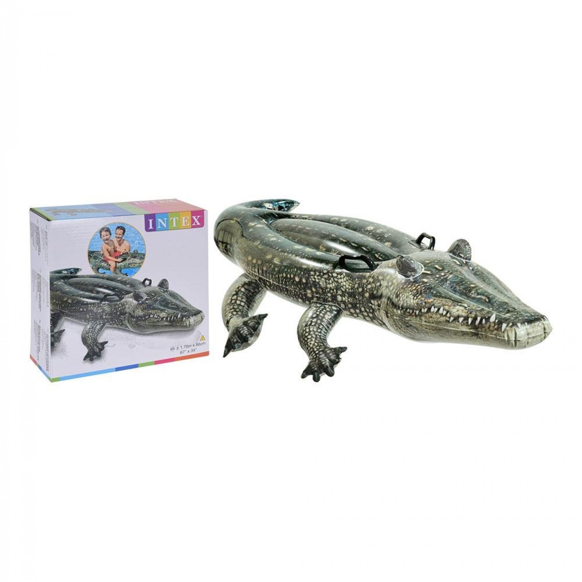 Crocodilo insuflável para piscina 170x86cm refª 81051 INTEX