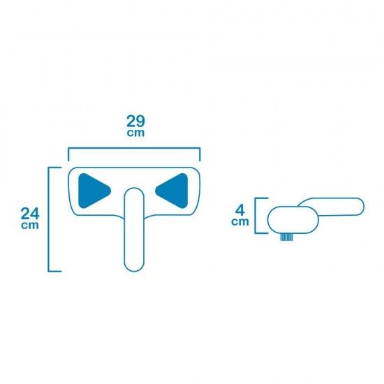 Limpia fundo manual classic 29x24x4cm cor azul ref� 81008 EDM