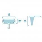 Recolhe folhas de fundo classic 40x18,5cm cor azul refª 81003 EDM Recolhe folhas de fundo classic 40x18,5cm cor azul refª 81003 EDM