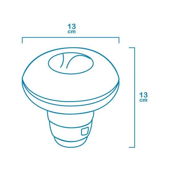 Dispensador químico flutuante pequeno (grânulos ou comprimidos) ø13x13cm refª 81010 EDM Dispensador químico flutuante pequeno (grânulos ou comprimidos) ø13x13cm refª 81010 EDM