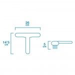 Escova de piscina classic 26x14,5cm ref� 81001 EDM