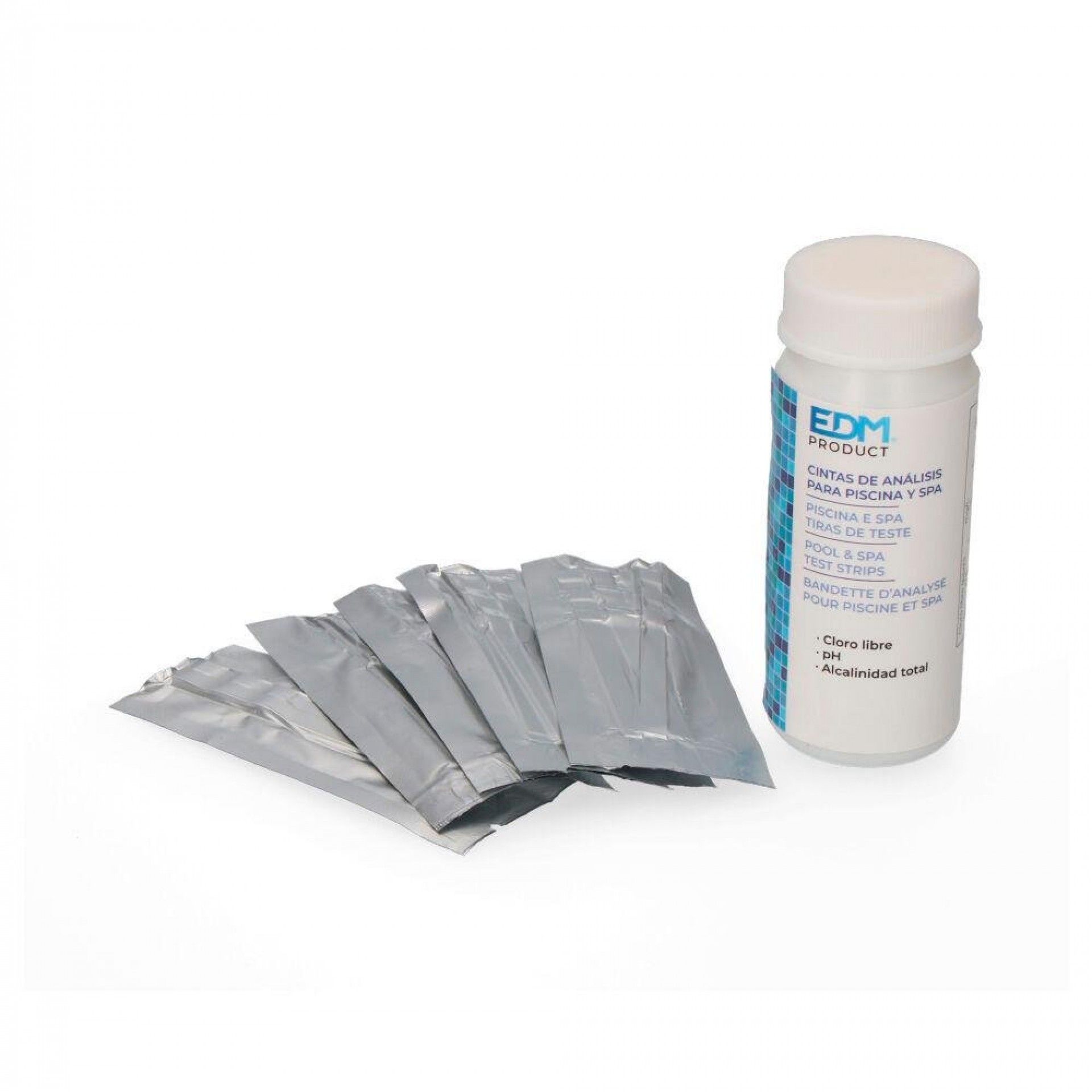 Cloro - ph - teste de alcalinidade fitas reativas 50unid.. refª 81011 EDM