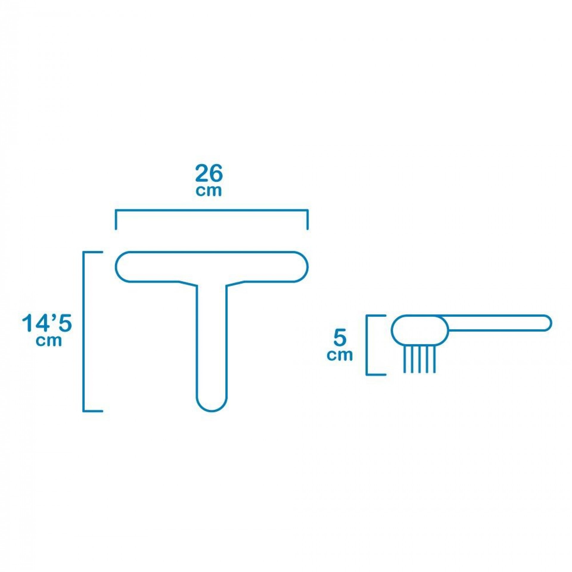 Escova de piscina classic 26x14,5cm refª 81001 EDM