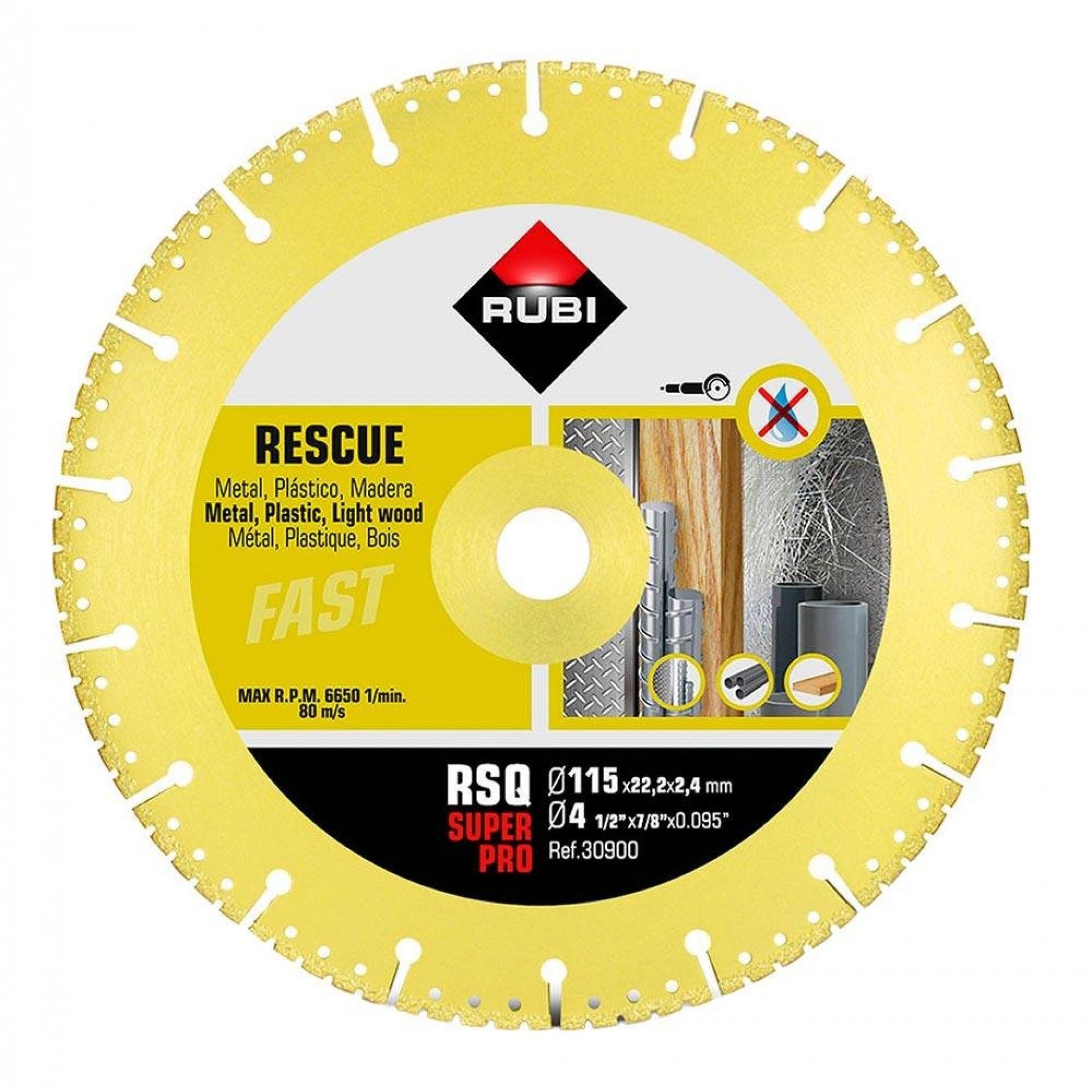 Disco de diamante rsq ø115mm superpro r30900 refª 79665 RUBI
