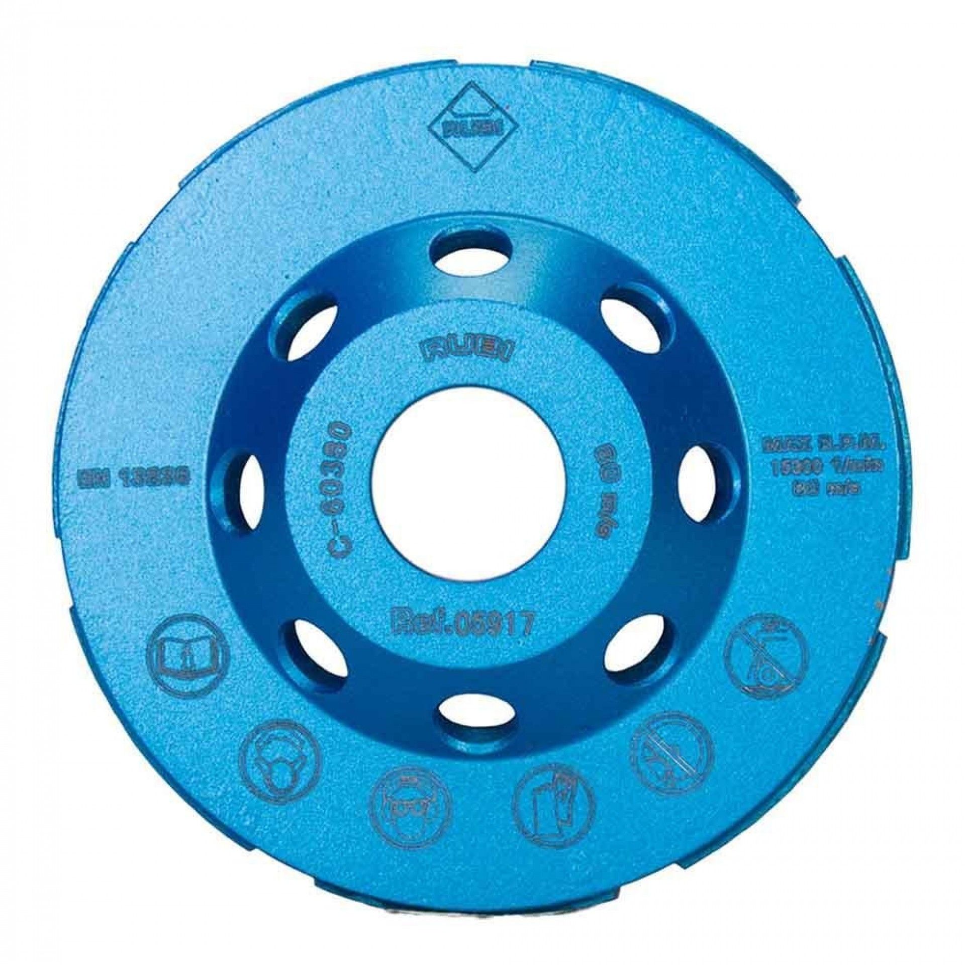 Muela desbaste doble corona para hormigón ø100mm r5917 refª 79666 RUBI
