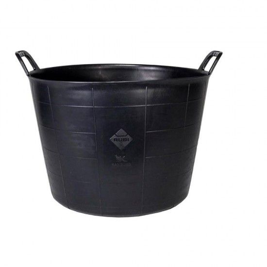 Balde de plstico preto n3 (40l) heavy duty 88778 ref 79639 RUBI