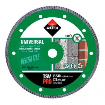 Disco diamante tsv ø230mm pro 25918 refª 79513 RUBI Disco diamante tsv ø230mm pro 25918 refª 79513 RUBI