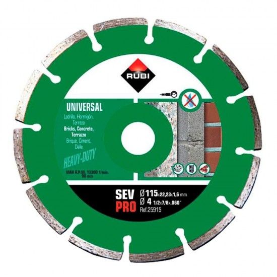 Disco diamante sev 115mm pro 25915 ref 79510 RUBI