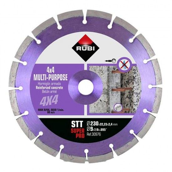 Disco diamante stt 230mm superpro 30976 ref 79509 RUBI