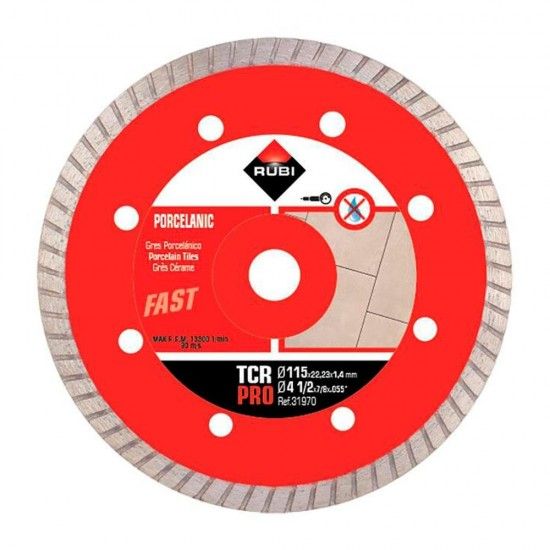 Disco diamante tcr 115mm superpro 31970 ref 79518 RUBI