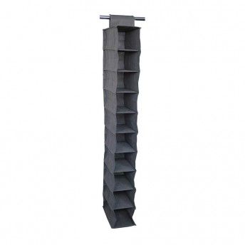 Organizador de armário com 10 compartimentos 15x30x122cm tecido sem tecer refª 77855 MONDEX Organizador de armário com 10 compartimentos 15x30x122cm tecido sem tecer refª 77855 MONDEX