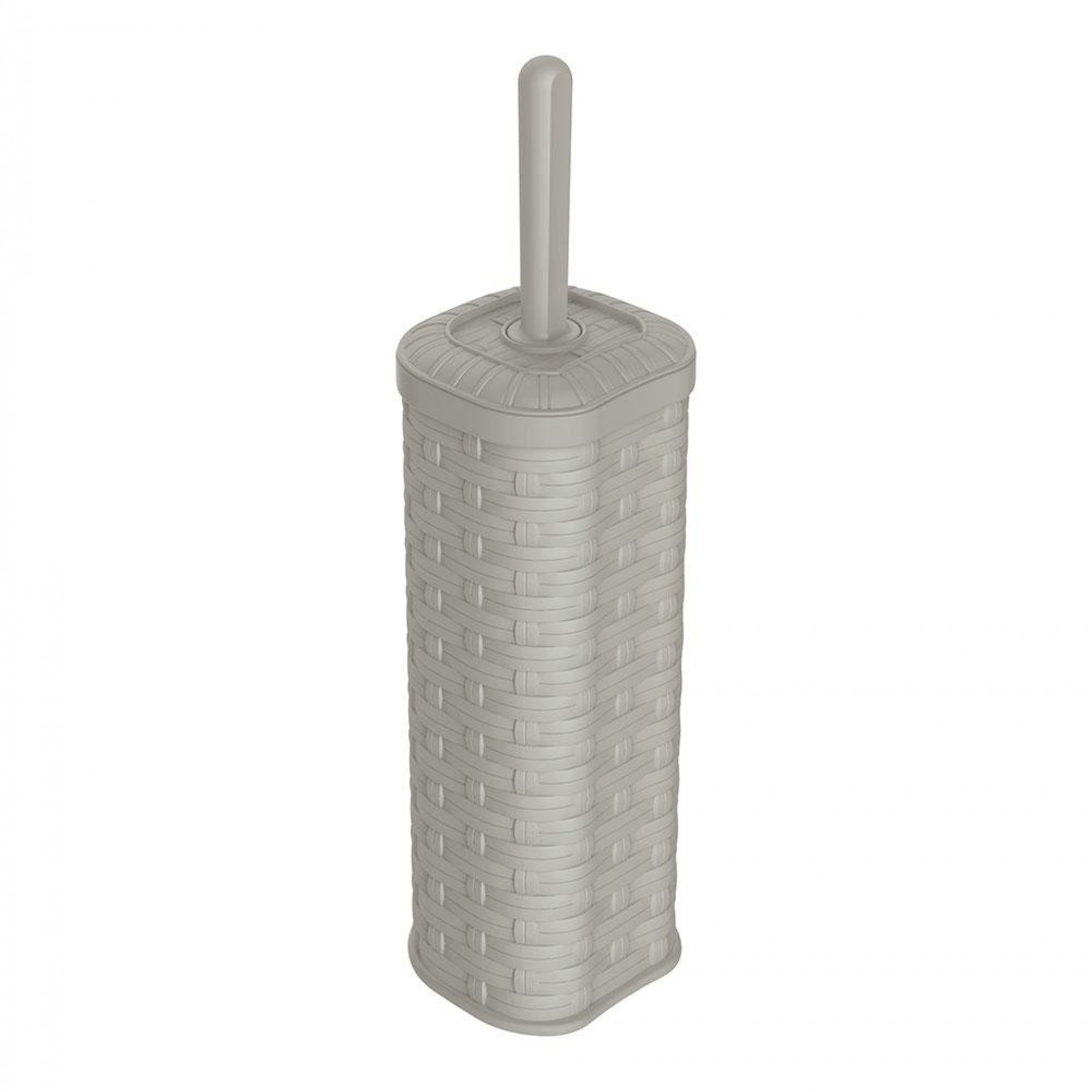 Conjunto de piaçaba e suporte wc imitação vime/rattan cor creme refª 77860 MONDEX