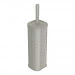 Conjunto de piaçaba e suporte wc imitação vime/rattan cor creme refª 77860 MONDEX Conjunto de piaçaba e suporte wc imitação vime/rattan cor creme refª 77860 MONDEX