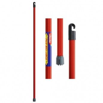 Cabo para esfregona com encaixe monoclick vermelho 140cm 112139 ref 77632 VILEDA
