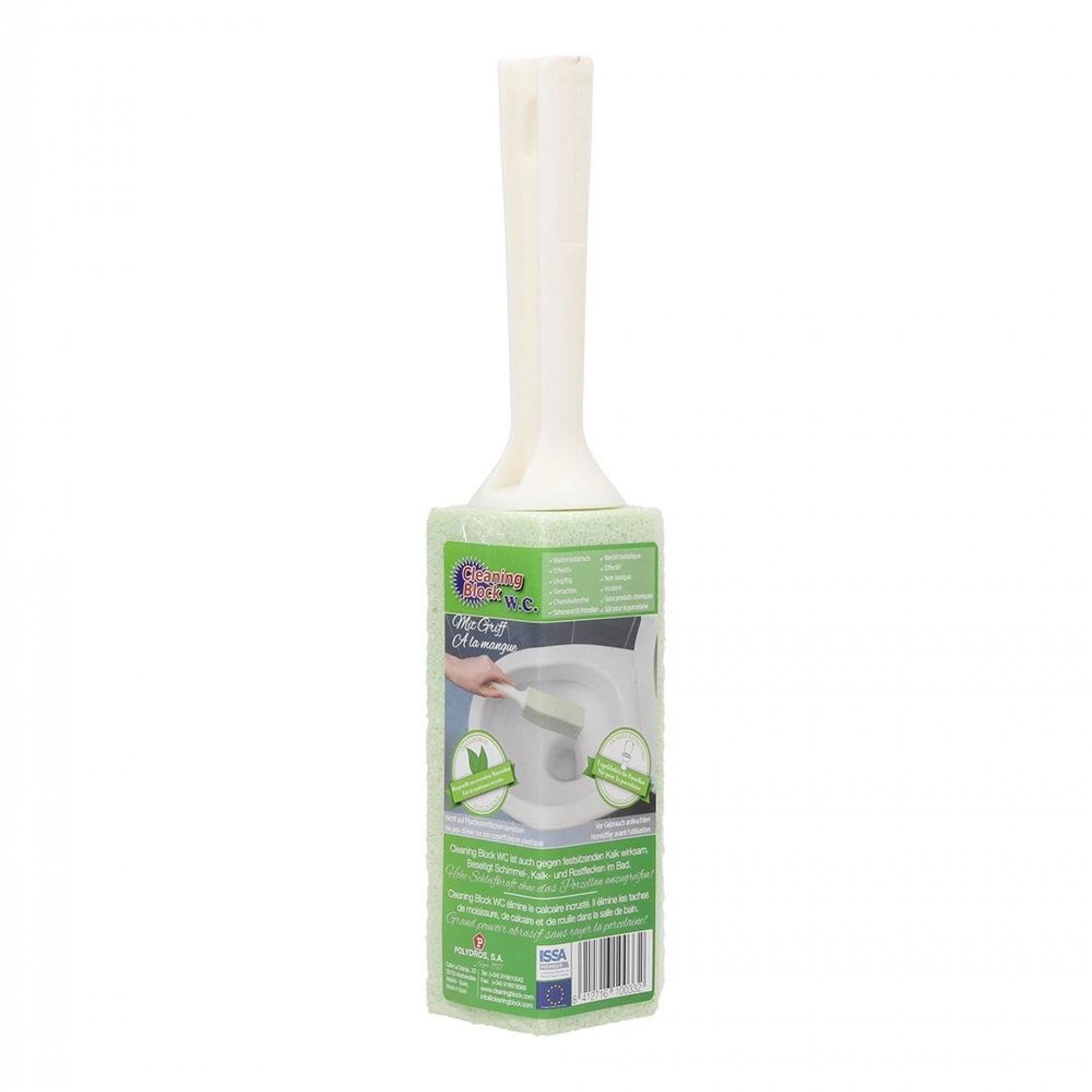 Cleaning block wc verde com cabo refª 77413 CLEAN MAT