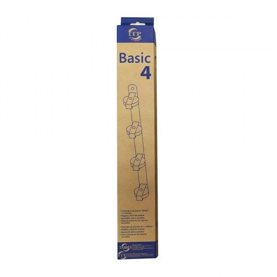 Estendal de parede basic c/4 poleias branco 47x5x5cm refª 77391 NULL Estendal de parede basic c/4 poleias branco 47x5x5cm refª 77391 NULL