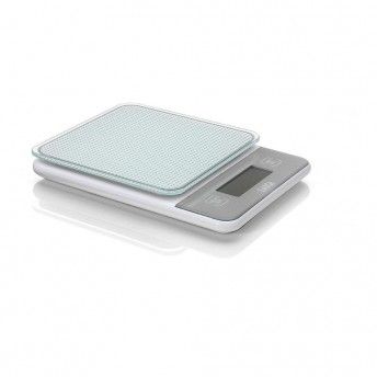 Balana de cozinha eletrnica branco 5kg com bateria recarregvel ks1320 ref 77371 LAICA