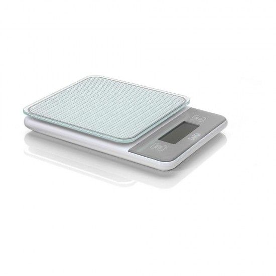 Balana de cozinha eletrnica branco 5kg com bateria recarregvel ks1320 ref 77371 LAICA