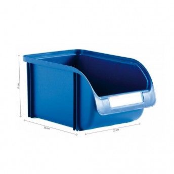 Gaveta empilhvel de 22cm cor titanium azul ref 77152 PLASTIKEN