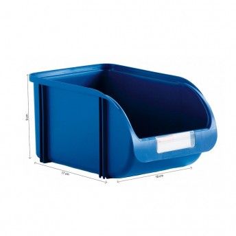 Gaveta empilhvel de 10cm cor titanium azul ref 77150 PLASTIKEN