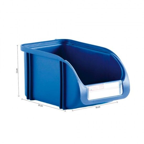 Gaveta empilhvel de 16cm cor titanium azul ref 77151 PLASTIKEN