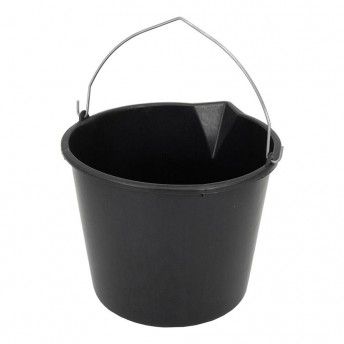 Balde preto 12l com pega ref 77119 NULL