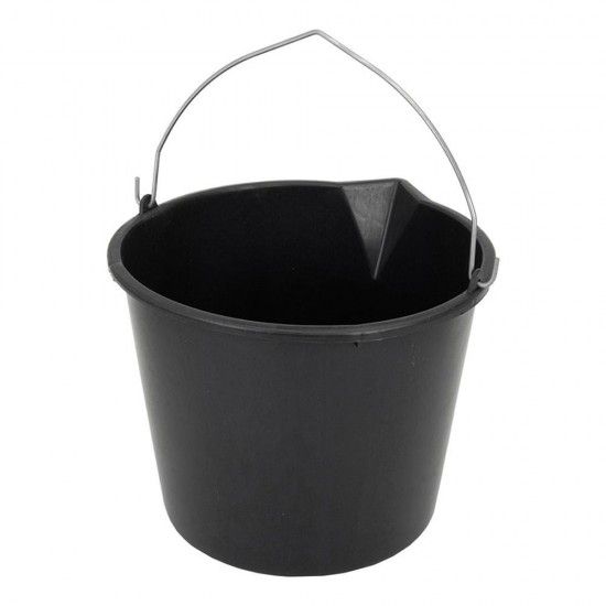 Balde preto 12l com pega ref 77119 NULL