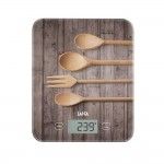 Balan�a eletr�nica de cozinha ks5010 colheres modelo de madeira 10kg ks5010 ref� 76599 LAICA