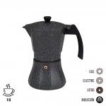 Cafeteira de alumínio de 6 chávenas para indução. refª 76136 GOURMET KITCHEN Cafeteira de alumínio de 6 chávenas para indução. refª 76136 GOURMET KITCHEN