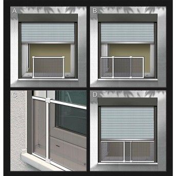 Mosquiteira com moldura extensivel 50x75-142cm ref 75881 SCHELLENBERG