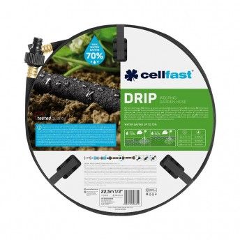 Kit mangueira porosa rega gota a gota 12,5mm x 22,5m ref 75736 CELLFAST