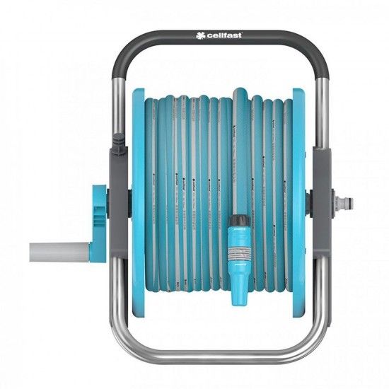 Kit suporte mangueiras equipado com 20m de mangueira aluplus ref 75671 CELLFAST