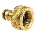 Conector para torneira de jardim 3/4" ou 1" latão brass refª 75658 CELLFAST Conector para torneira de jardim 3/4" ou 1" latão brass refª 75658 CELLFAST