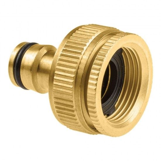 Conector para torneira de jardim 3/4" ou 1" lato brass ref 75658 CELLFAST