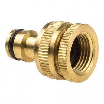 Conector para torneira de jardim de 1/2" ou 3/4" latão brass refª 75657 CELLFAST Conector para torneira de jardim de 1/2" ou 3/4" latão brass refª 75657 CELLFAST