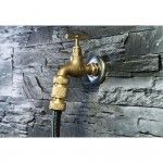 Conector para torneira de jardim de 1/2" ou 3/4" lato brass ref 75657 CELLFAST