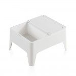 Mesa auxiliar cor: branco 58x48x30cm. modelo: alaska refª 75383 SP BERNER Mesa auxiliar cor: branco 58x48x30cm. modelo: alaska refª 75383 SP BERNER