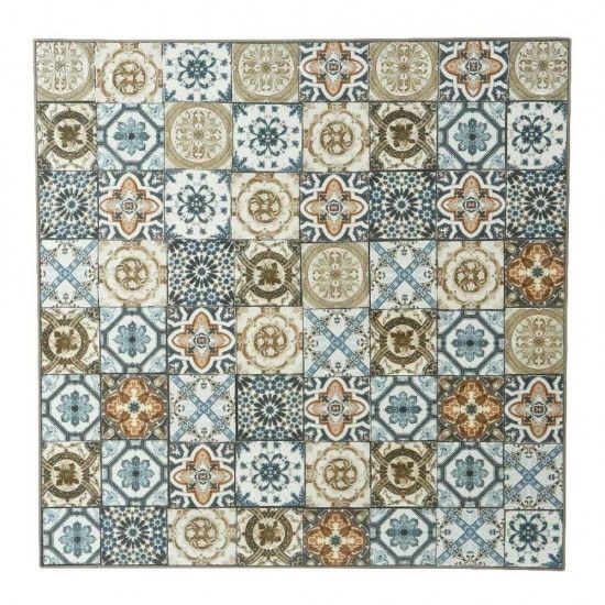 Mesa metal/mosaico cor: castanho 78x78x77cm modelo bistro para exterior ref� 75393 NULL