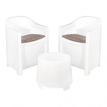 Conjunto de terrao luna sluc06bg ref 75401 IPAE PROGARDEN