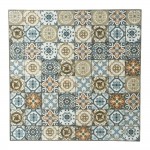 Mesa metal/mosaico cor: castanho 78x78x77cm modelo bistro para exterior ref� 75393 NULL