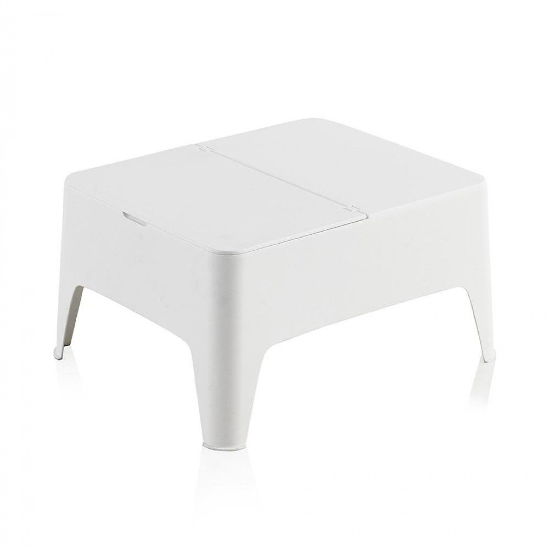 Mesa auxiliar cor: branco 58x48x30cm. modelo: alaska refª 75383 SP BERNER