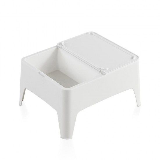 Mesa auxiliar cor: branco 58x48x30cm. modelo: alaska refª 75383 SP BERNER Mesa auxiliar cor: branco 58x48x30cm. modelo: alaska refª 75383 SP BERNER