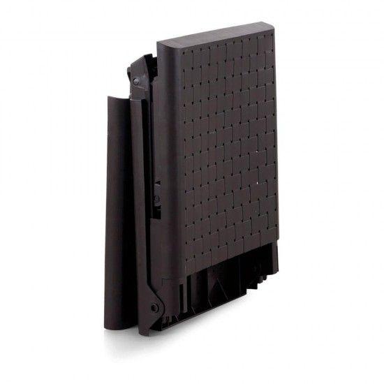 Cadeira dobr�vel com rodas cor: wengue 58x42x199cm modelo: dream ref� 75378 SP BERNER