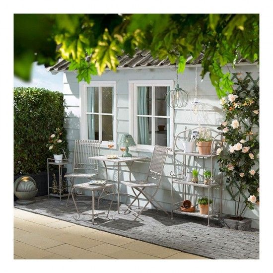 Mesa metal/mosaico cor: castanho 58x58x72cm modelo bistro para exterior ref� 75392 NULL